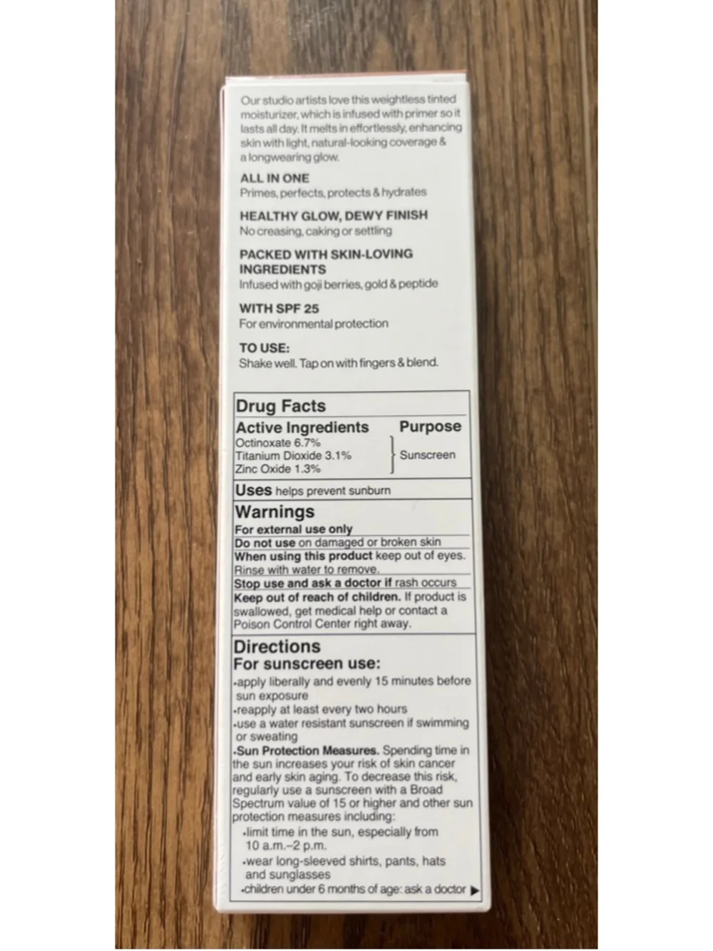 Smashbox Halo NIB tinted moisturizer with SPF in tan dark